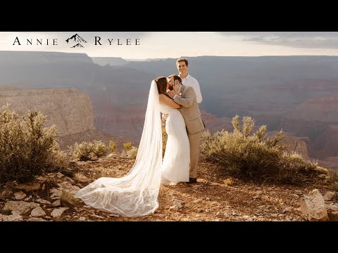 Gorgeous Grand Canyon Moran Point Elopement // Annie + Rylee