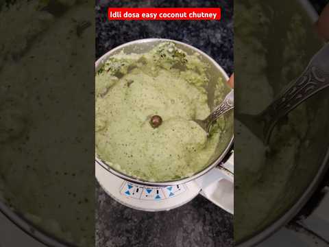 Idli Dosa 1 minutes Easy Coconut Chutney #chutney #coconutchutneyrecipe #shorts