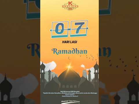 KCSB | RAMADHAN 7 HARI LAGI #shortsvideo #ramadhan #islamic #fastingmonth #countdown #ramadan