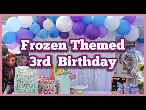 DIY FROZEN THEMED BIRTHDAY PARTY| 3RD BIRTHDAY PARTY| HOW TO PLAN A PARTY |GRACE SONDE