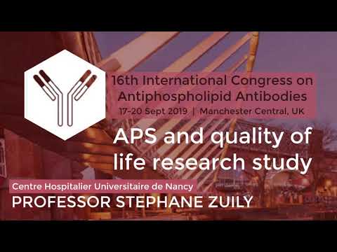 2019 APS Patients Day Part 6 APS and quality of life research study