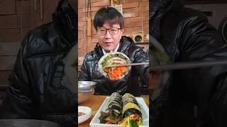 #shorts 상주 국수랑 김밥맛집 계란김밥은 경주교리김밥만큼 괜찮다 상호가 짬뽕국수집인데 짬뽕은 안판다🤣🤣