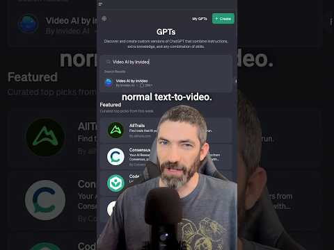 Text-to-Film in the new ChatGPT Store