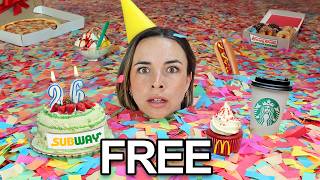 I Ate ONLY Free Birthday Food for a Week