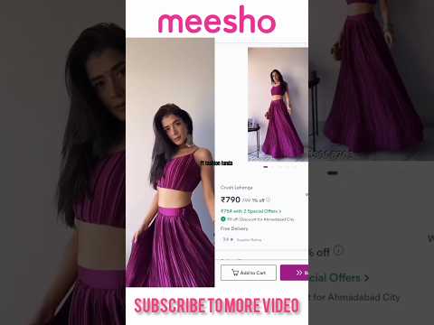 Meesho lehenga haul same dress collection on Meesho #shorts #youtubeshorts #meesho