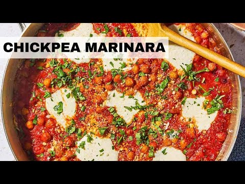 15-Minute Chickpea Marinara | Vegetarian Chickpea Recipe (Chickpeas in Tomato Sauce)