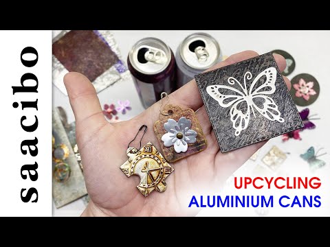 Upcycling Aluminium Cans Into Junk Journal Treasures #upcycledcrafts #junkjournalideas