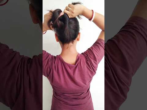 10 sec hair up ✨ hairstyle for girls #shorts #youtubeshorts #hairstyle#easy#clutcherhairstyle#viral