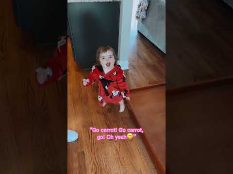 Toddler Dances With A BIRD