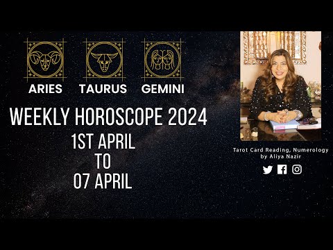 Part 01 Weekly Horoscope 2024 | 1st April to 07 April