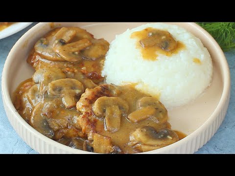 I could eat this every day! Creamy mushroom gravy for burger steak. Easy and delicious!