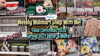 NEW WALMART SHOP WITH ME EARLY SPRING DECOR 2021 FINDS • LAST CHRISTMAS 2020 WALKTHROUGH