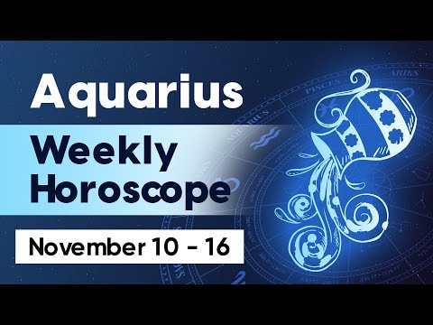 Aquarius Weekly Horoscope: November 10 to 16, 2024