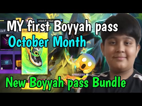 Free Fire My first Boyyah pass Bundle October Month NEW Boyyah pass in Free Fire @Turbo_Proz