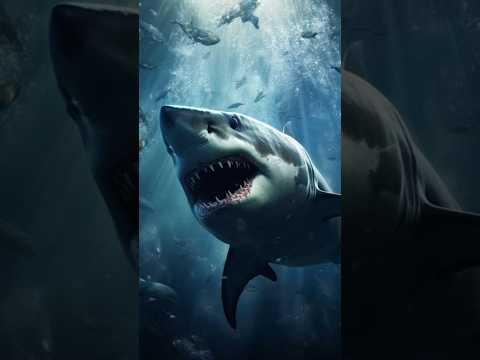 Great White Shark Jumping Out of The Water || #shark #whiteshark  #ocean #sea #trending #shorts