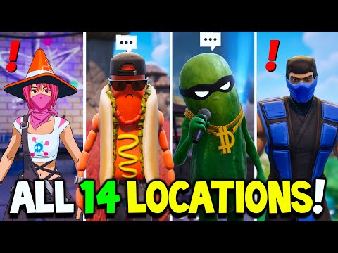 Fortnite ALL 14 Boss NPC's Locations in Fortnite Season 2 Chapter 6 !