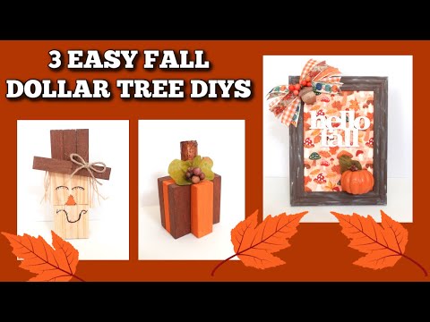 Fun and Easy Fall Decor Using Dollar Tree Items