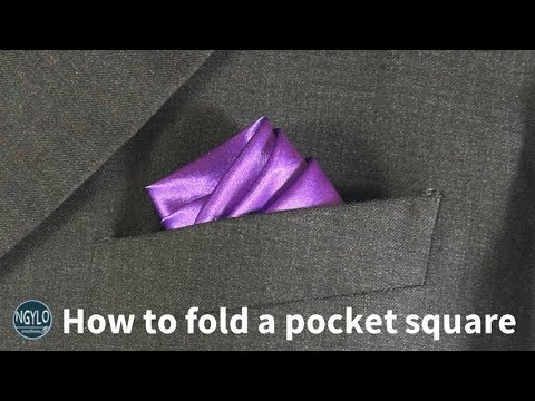 How to fold a pocket square | Spiral fold