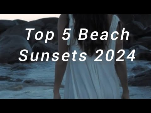 Top 5 Beach Sunsets 2024(4K) #shorts