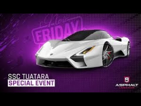 Asphalt 9, Savage SSC Tuatara GOLDEN, 4K 60fps