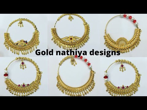 gold nathiya designs with price!! latest gold nose pin designs nathiya!!