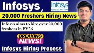 🔥Infosys 20,000 Freshers Hiring | Breaking News | FY-26 Hiring | Infosys All Roles/Hiring Process