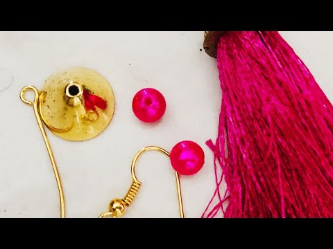 HOW TO MAKE PARTY WEAR TASSELS AT HOME//DIY//HANDMADE JEWELLERY//HOORIYA STYLE..