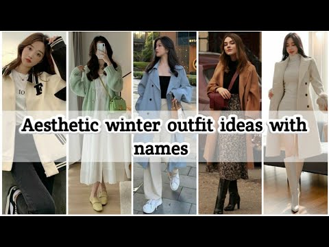 Aesthetic winter outfit ideas with names • Korean winter outfits 2024 • STYLE POINT