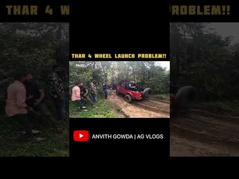 THAR 4 Wheel ಬಿದ್ದಿಲ್ಲಾ !! #offroad #ಕನ್ನಡ #thar #reactionvideo #sringeri #malnad #tharlover #gypsy