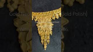 Gold Necklace (24carat Gold Polisg) ₹950. #necklace #gold #goldjewellery #viralshorts #goldnecklace