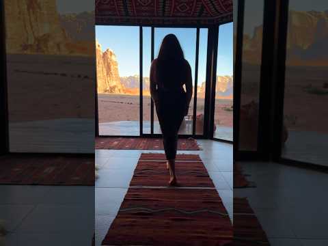 Check out this Airbnb in the middle of the desert 😍 #middleeastvlog #airbnb #travelvlog #jordan