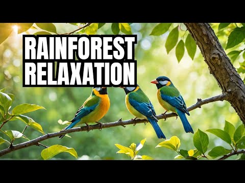 Relaxing Tropical Rainforest Sounds: Birds Singing and Nature Serenity