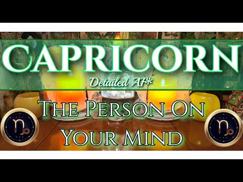 Capricorn ♑️ The Person On Your Mind *detailed af #capricorn #capricornhoroscope #capricorntarot