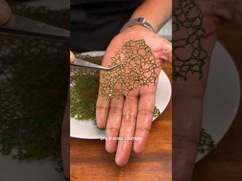 GREEN CHUTNEY TUILE RECIPE ❤️ | CORAL TUILE | Modernist Cuisine EP4 | #shorts