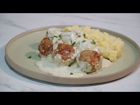 Creamy Blue Cheese and Herb Meatballs