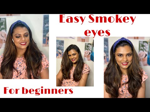 Easy Smokey eye in Tamil/ Smokey eye look/ brown Smokey eye look for beginners