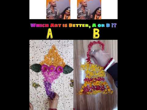 Flower Art | Which Art is Better? | #shorts #lord #paramaart