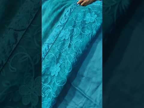 resham dhaaga embroidery work saree... soft net material.. #peacock #sareeblousedesigns