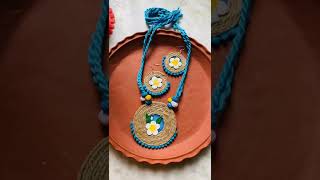 diy handmade jewellery ideas #fabric jewellery#clay jewellery |#jute jewellery