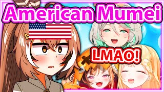 Mumei's American Moment Made Ame, Cecilia and Gigi Laugh 【Hololive】