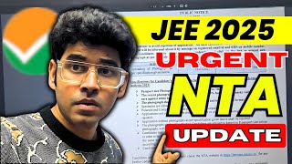 NTA : URGENT UPDATE on Discrepancy 🚨🚨 JEE 2025 #jee2025 #jee1