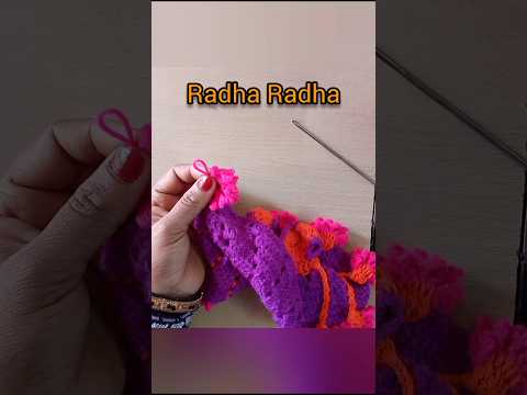 Radha Radha🙏❤❤🙏#shortsvideo #goldenlife #crochet #laddugopalwoolendress #day #viralvideos