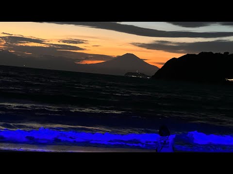 Mount Fuji x Blue Waves x Sunset in Zushi | Japan