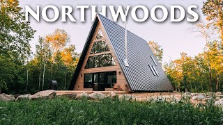 Spacious A-Frame in the Forest! // Northwoods A-frame Tour!