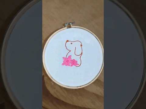 How to Embroidery by hand for beginners #embroidery #crafts #viral #diy