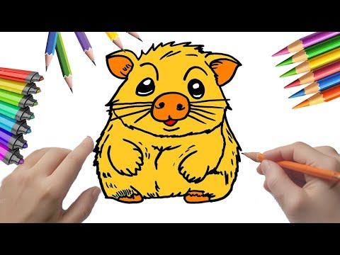 Cómo dibujar un capibara súper feliz  #peketona #fundraw #capibara #capybara