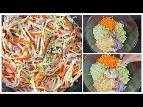 Apple Slaw that helped me lose weight | Salad for Weight Loss | Coleslaw without mayo