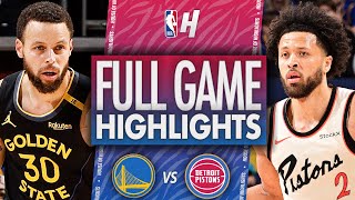 Golden State Warriors vs Detroit Pistons - Full Game Highlights | January 9, 2025 NBA Season