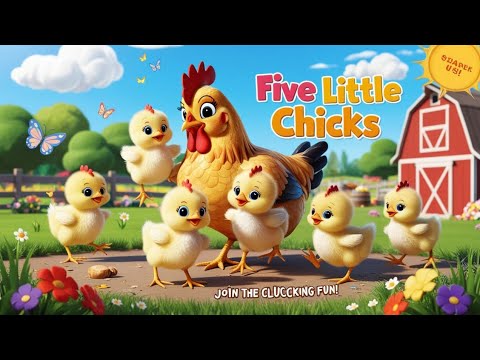 "Sing Along! 🎶 Five Little Chicks | Fun & Catchy Nursery Rhymes for Kids!"