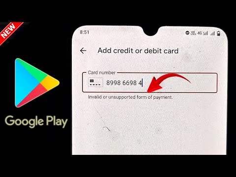 Playstore Invalid Or Unsupported Form Of Payment Problem | Invalid or Unsupported Form of Payment